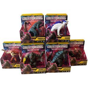 FULL SET Playmates Godzilla X Kong: The New Empire 6" Action Figures New 2024